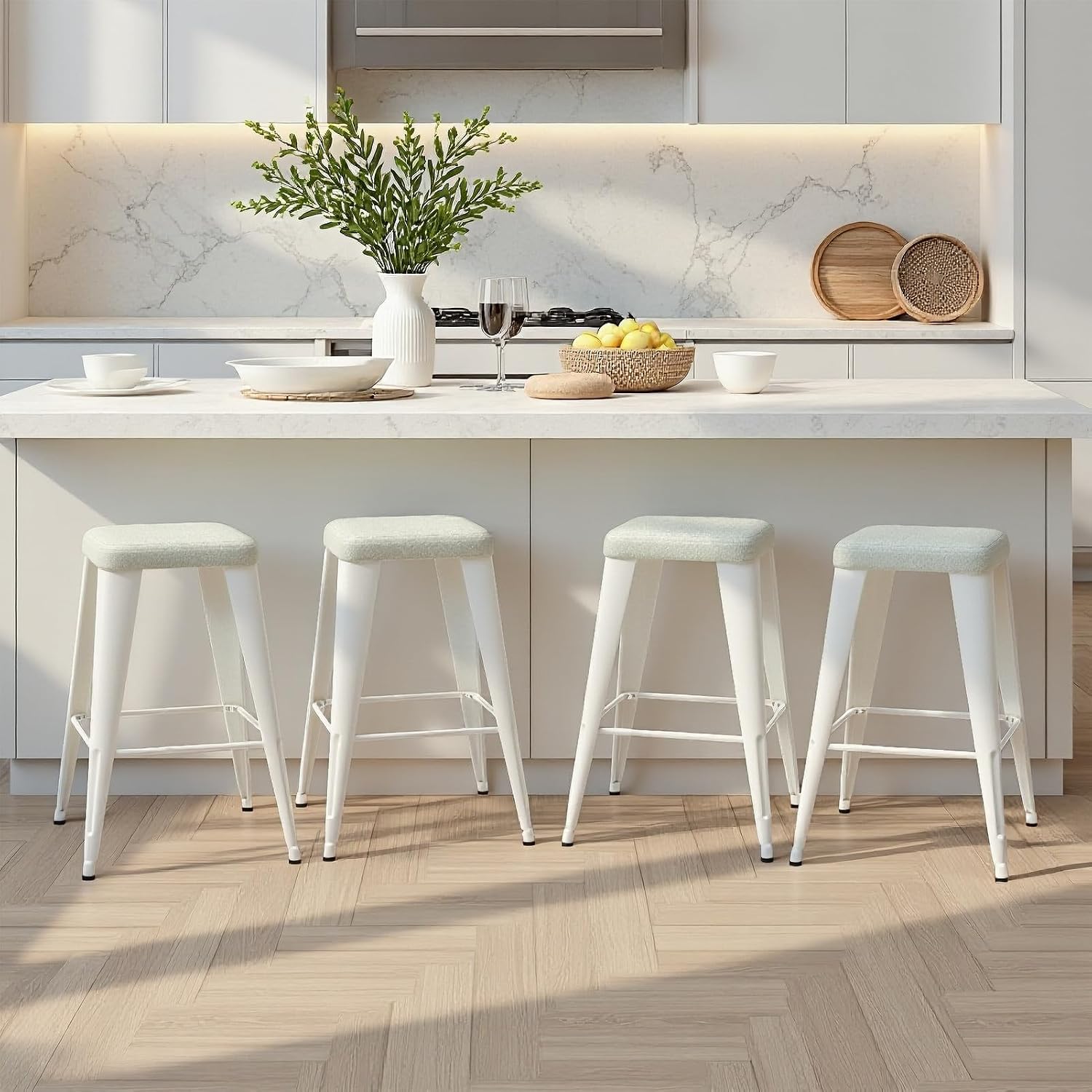Home Bar Stools - Bar Stools Set of 4, 26