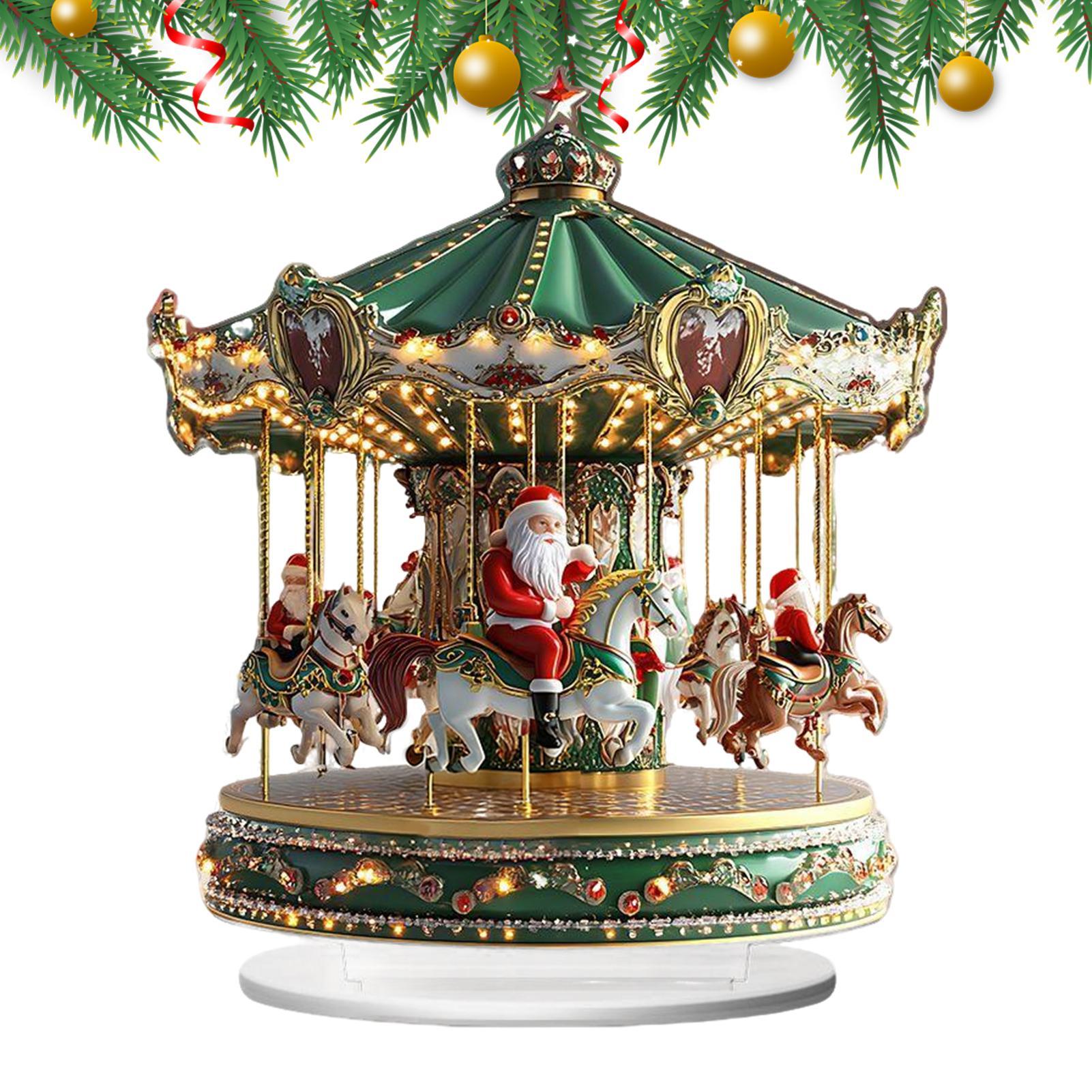 Home Bar Shelves - Christmas Carousel Acrylic 2D Home Decor