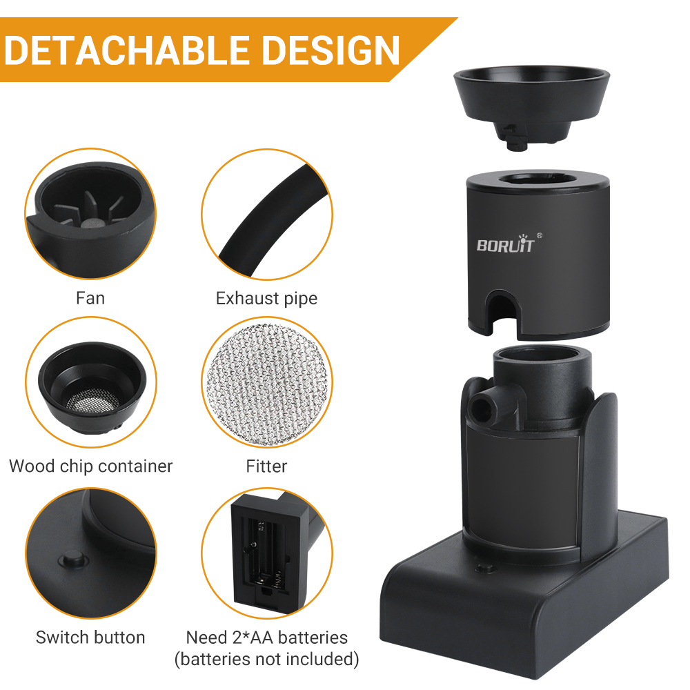 BORUiT SK305 Smoke Infuser Por - Smoking Gun Kit ulasan dan harga