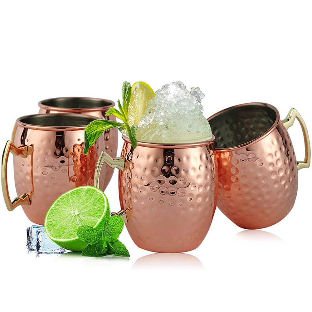 2pcs 100% Handmade 18oz Hammer - Mule Copper Mug ulasan dan harga