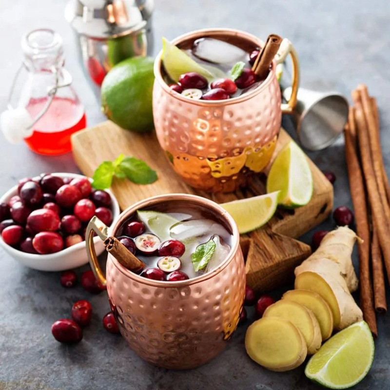 1-6PCS Cocktail Wine Cup Mosco - Mule Copper Mug ulasan dan harga