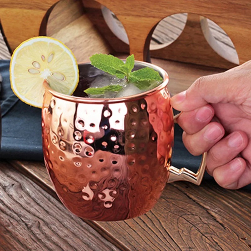 1-6PCS Cocktail Wine Cup Mosco - Mule Copper Mug ulasan dan harga