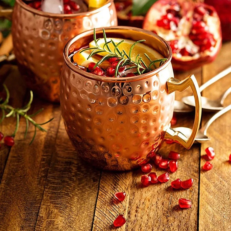 1-6PCS Cocktail Wine Cup Mosco - Mule Copper Mug ulasan dan harga