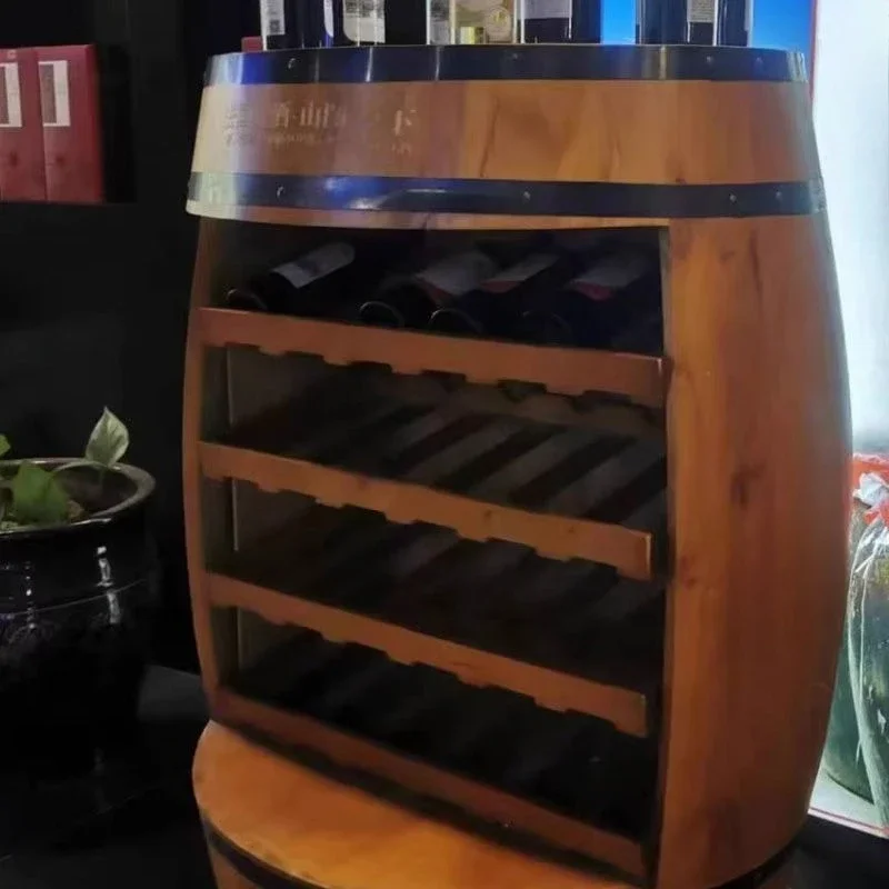 Solid Wood Wine Rack Oak Barre - Home Bar Shelves ulasan dan harga