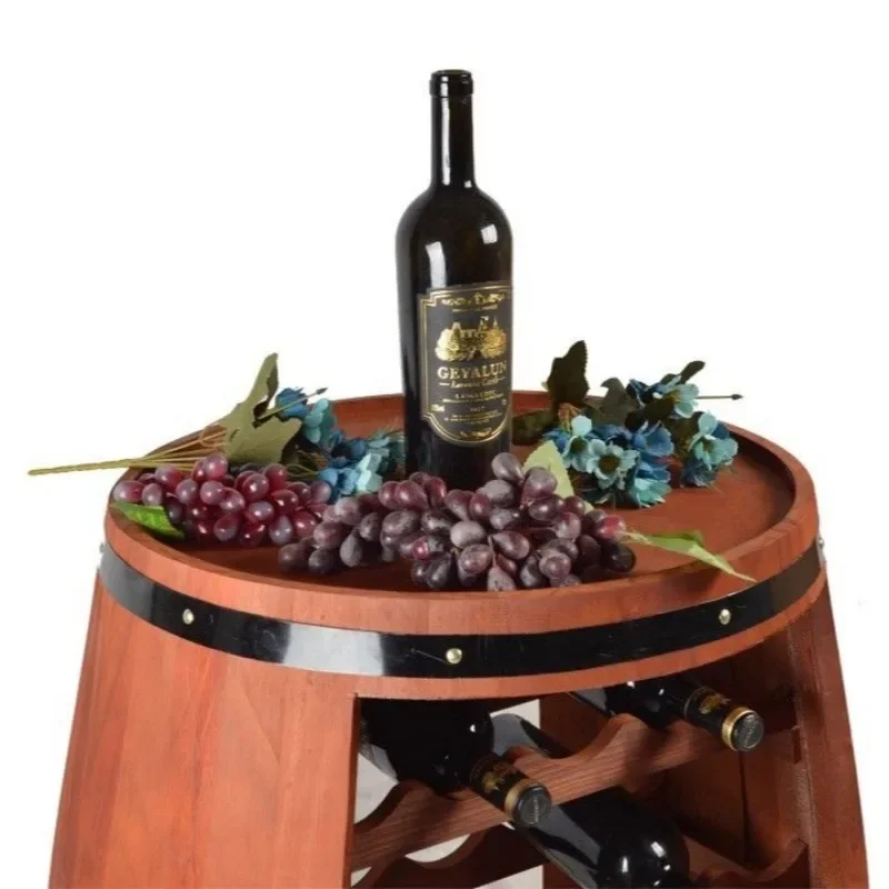 Solid Wood Wine Rack Oak Barre - Home Bar Shelves ulasan dan harga