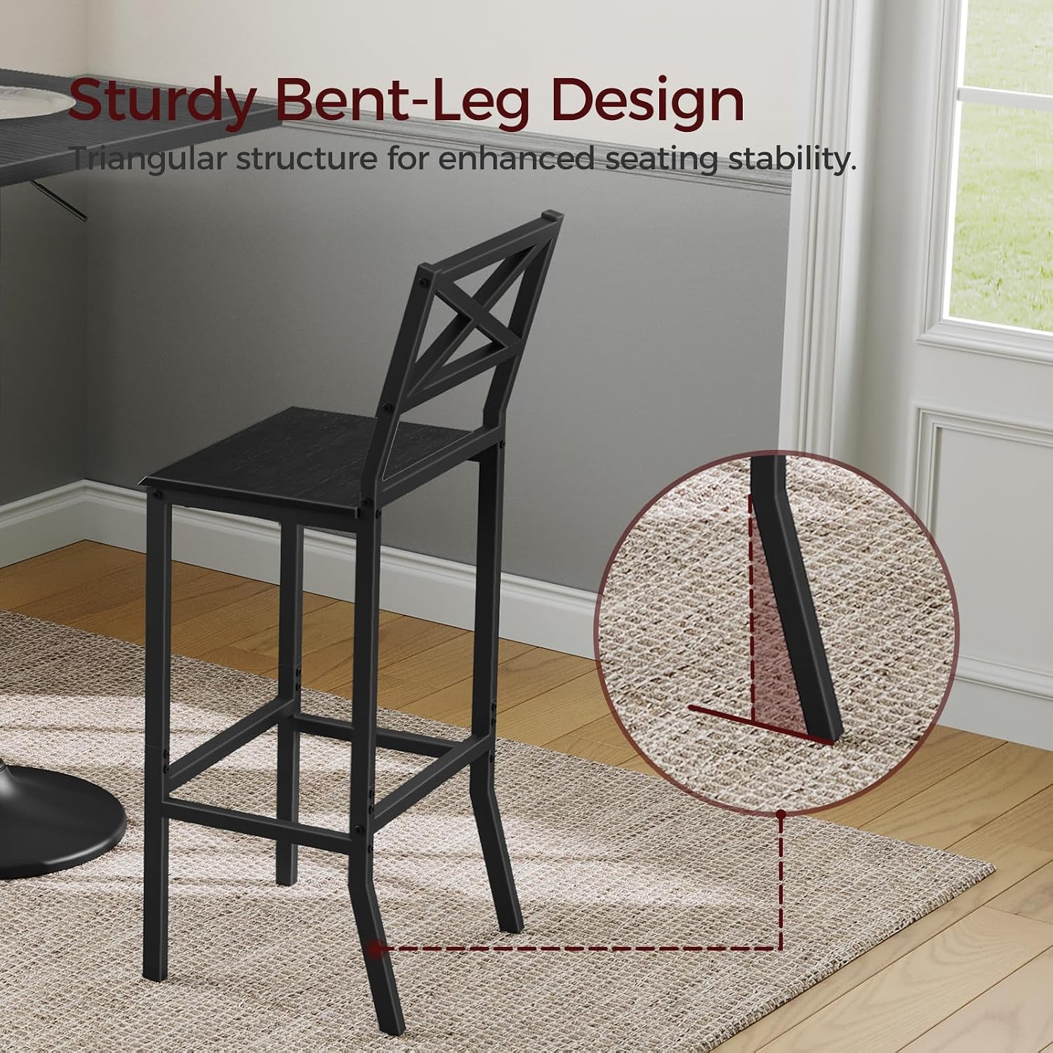 Bar Stools, Set of 2 Bar Chair - Home Bar Stools ulasan dan harga