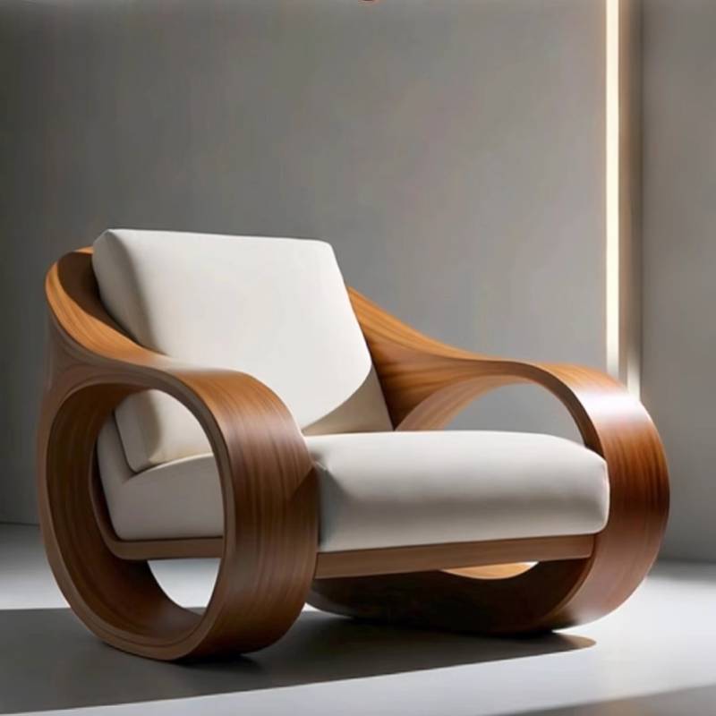 Lazy Wooden Living Room Chairs - Home Barcelona ulasan dan harga