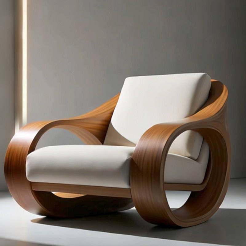 Lazy Wooden Living Room Chairs - Home Barcelona ulasan dan harga