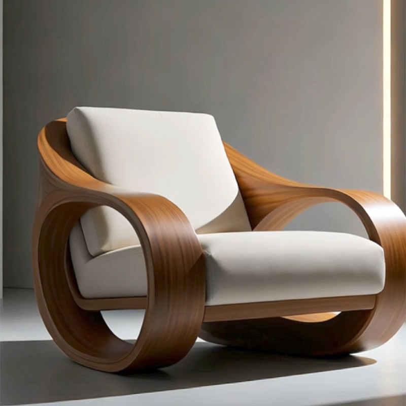 Lazy Wooden Living Room Chairs - Home Barcelona ulasan dan harga