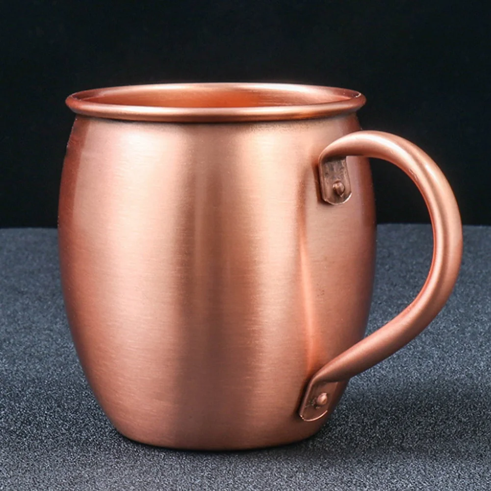 530ML 100% Pure Copper Mug Mos - Mule Copper Mug ulasan dan harga