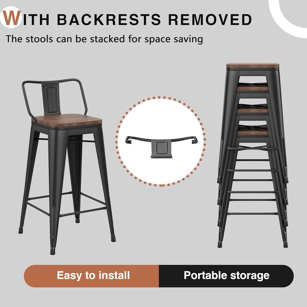 24 Inch Bar Stools Set o 4 Ind - Home Bar Stools ulasan dan harga