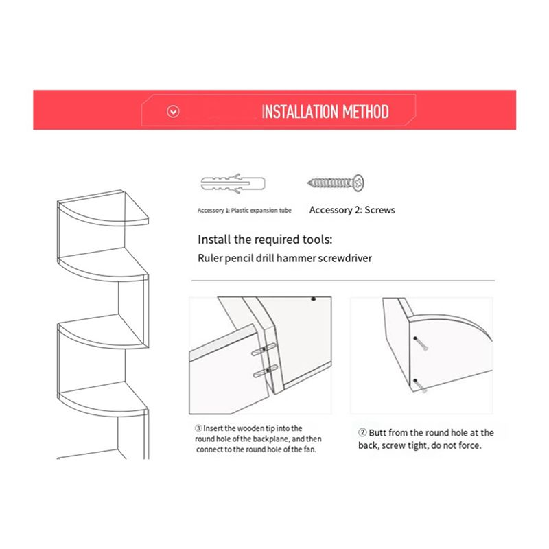 ABUL-Corner Shelf Corner Corne - Home Bar Shelves ulasan dan harga