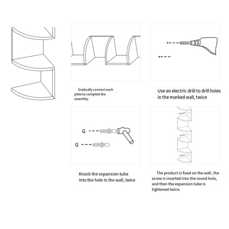 ABUL-Corner Shelf Corner Corne - Home Bar Shelves ulasan dan harga