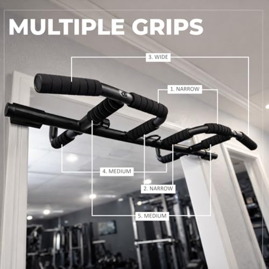 Doorway Pull Up Bar Set with S - Home Bar And Gym ulasan dan harga
