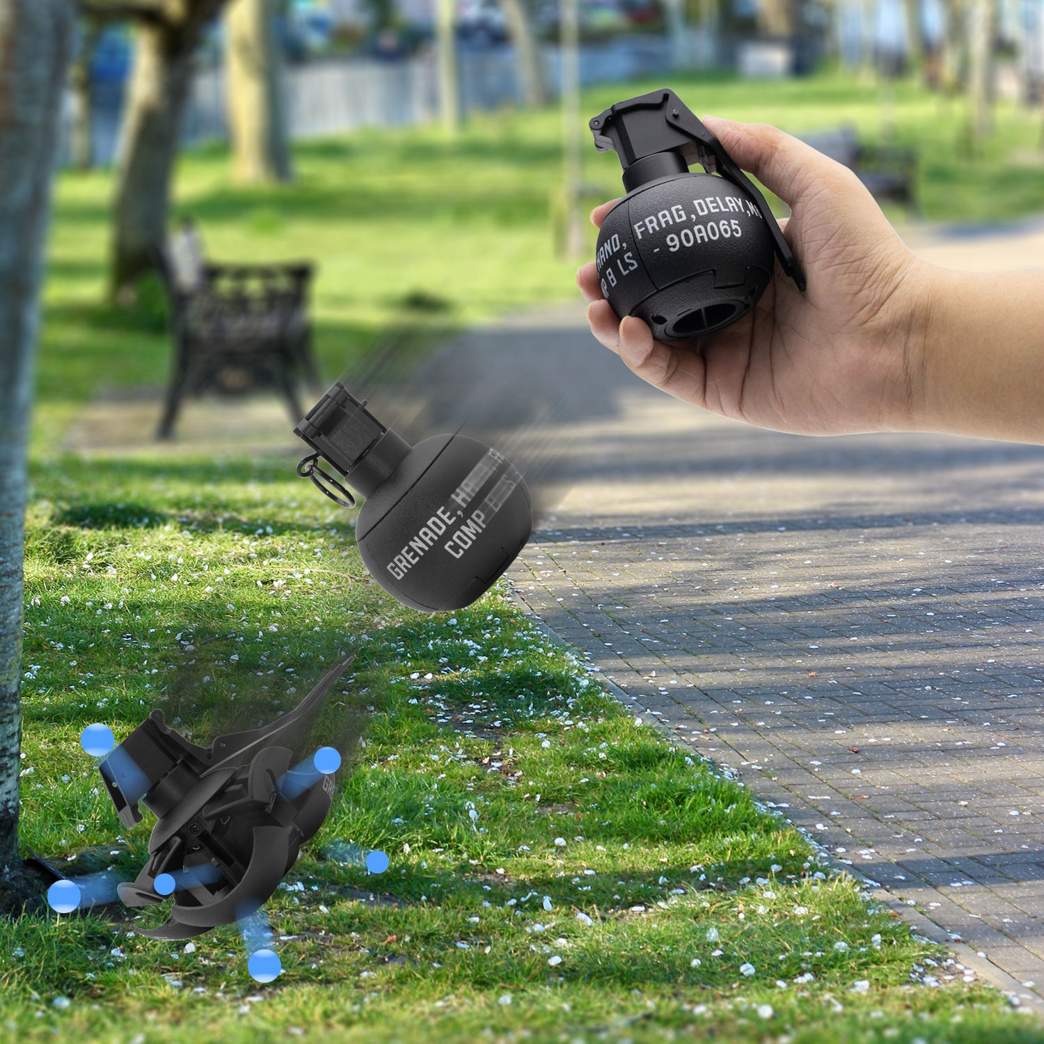 AA- Tactical Grenade Model Set - Smoking Gun Kit ulasan dan harga