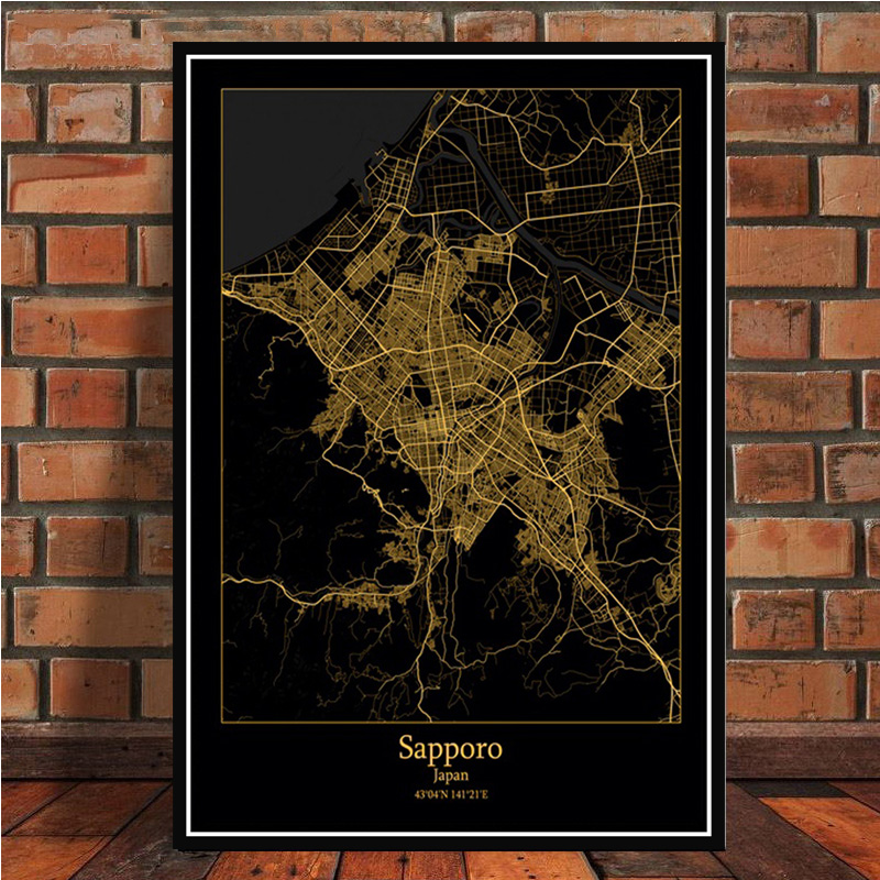 Poster Prints Amsterdam Tokyo  - Home Barcelona ulasan dan harga