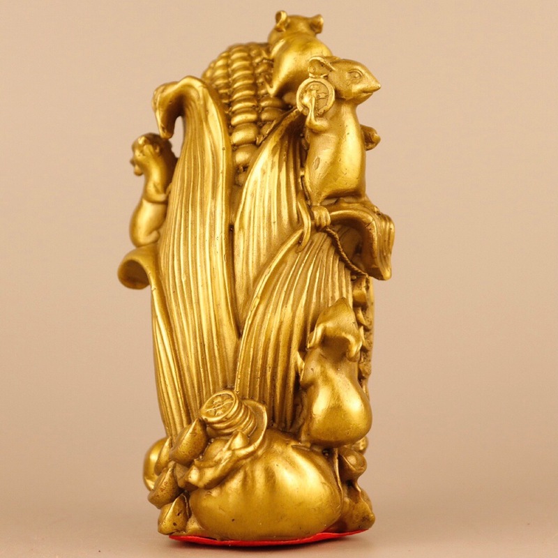 Brass Five-Gem Scholar Figurin - Home Bar And Counter ulasan dan harga