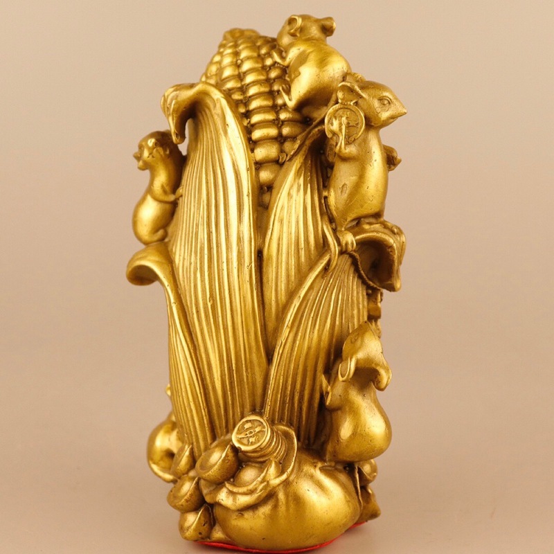 Brass Five-Gem Scholar Figurin - Home Bar And Counter ulasan dan harga