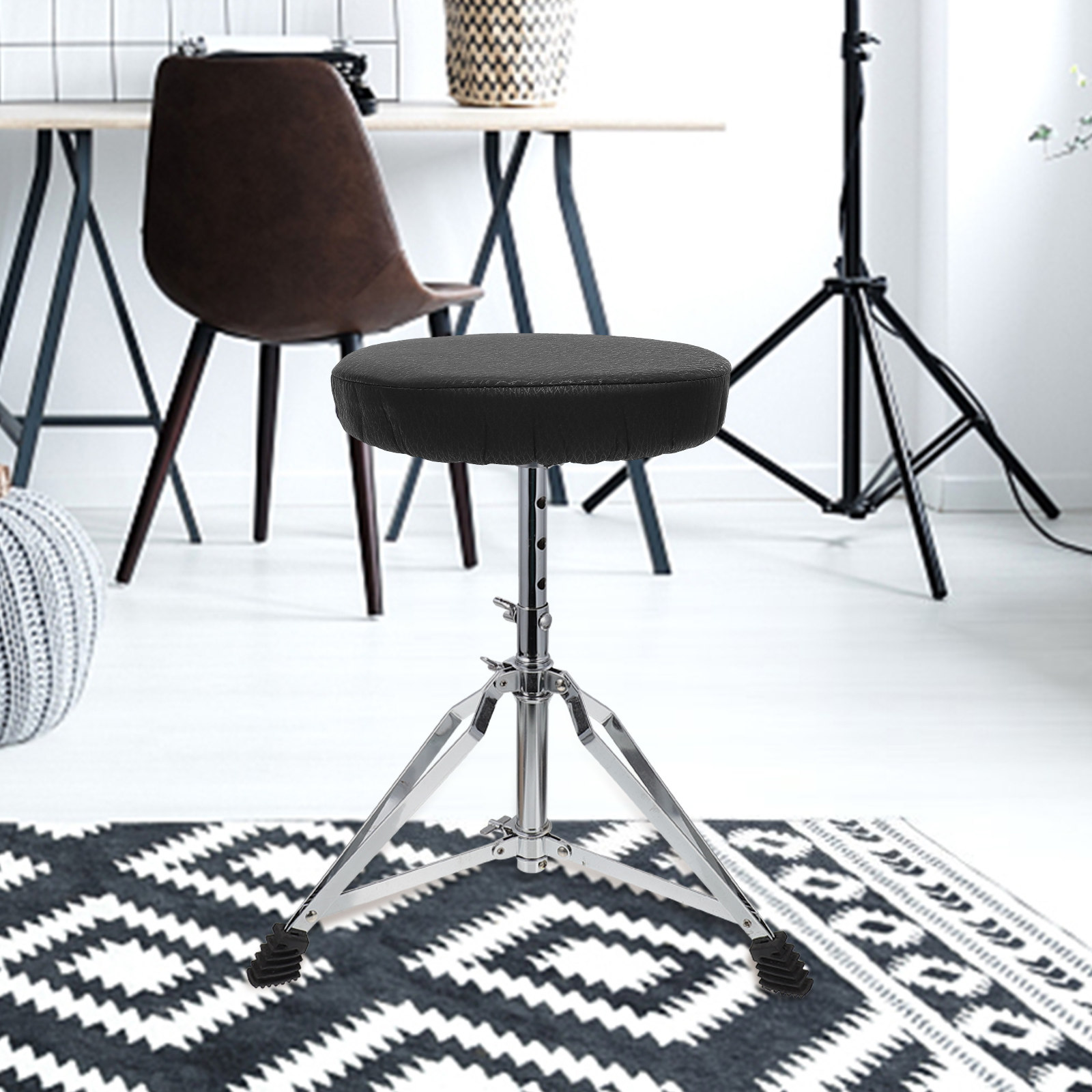 Super Round Stool Cover Black  - Home Bar Stools ulasan dan harga