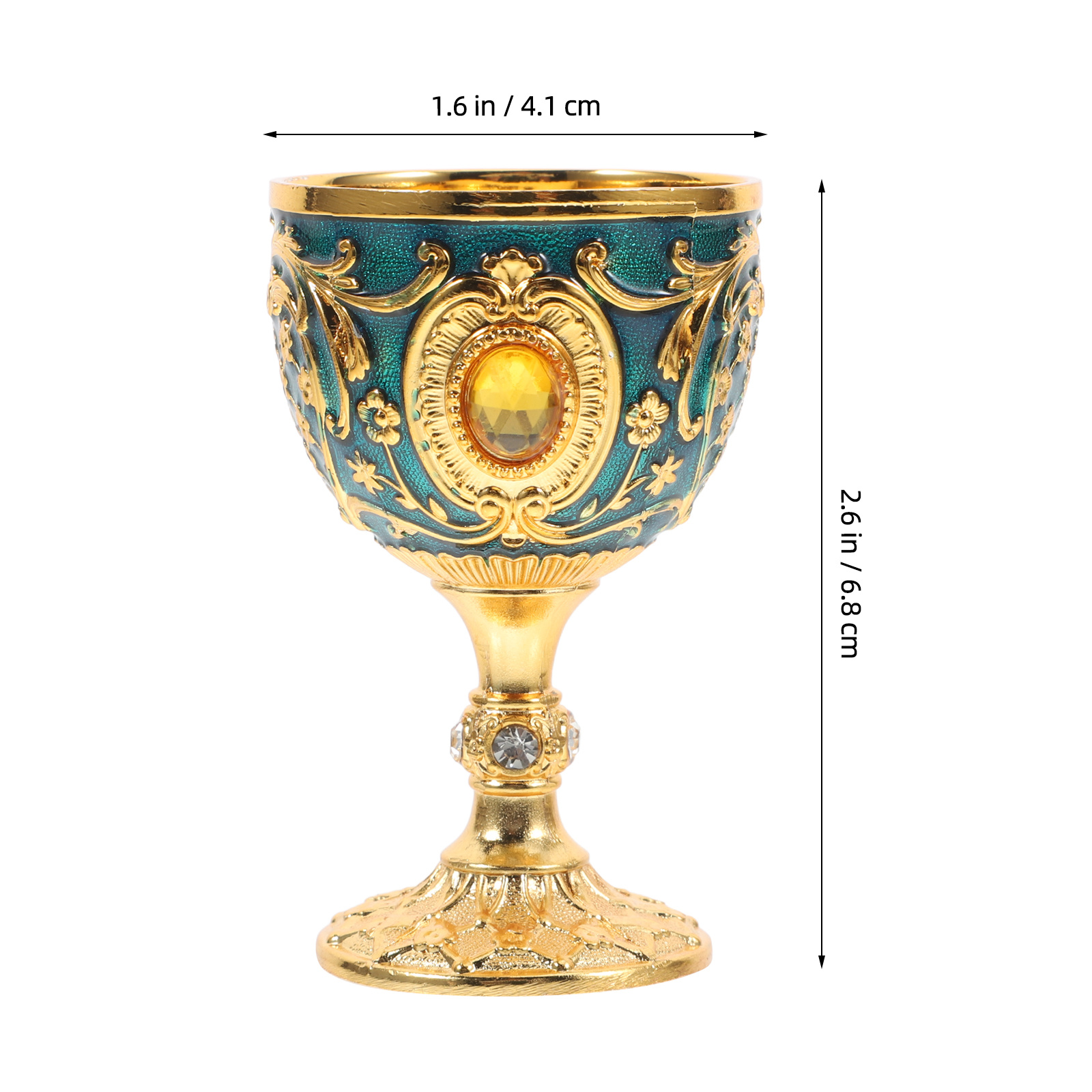Gold Chalice Cup Retro Vintage - Old Fashioned Glass ulasan dan harga